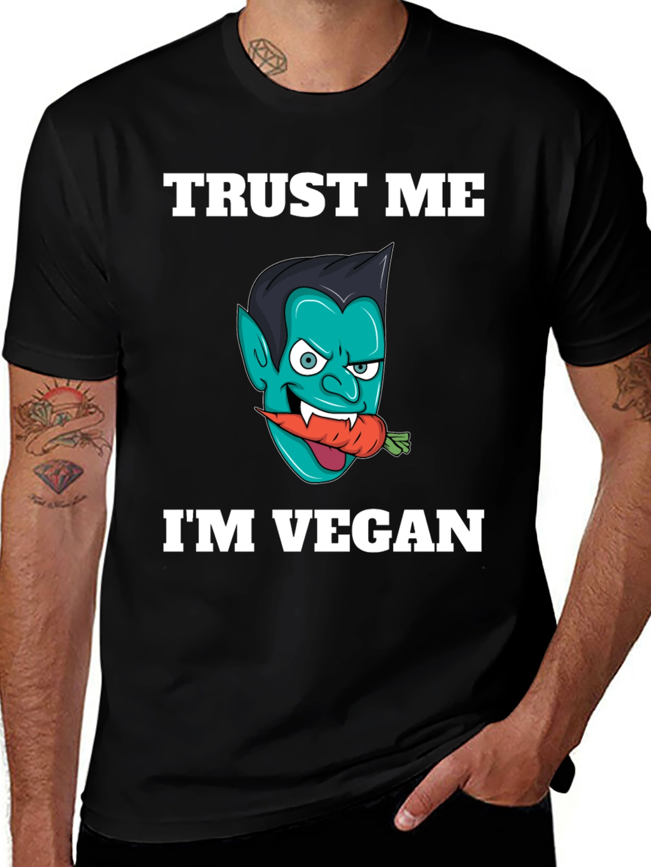 Vegan Vampire T-Shirt - Trust Me Im Vegan!