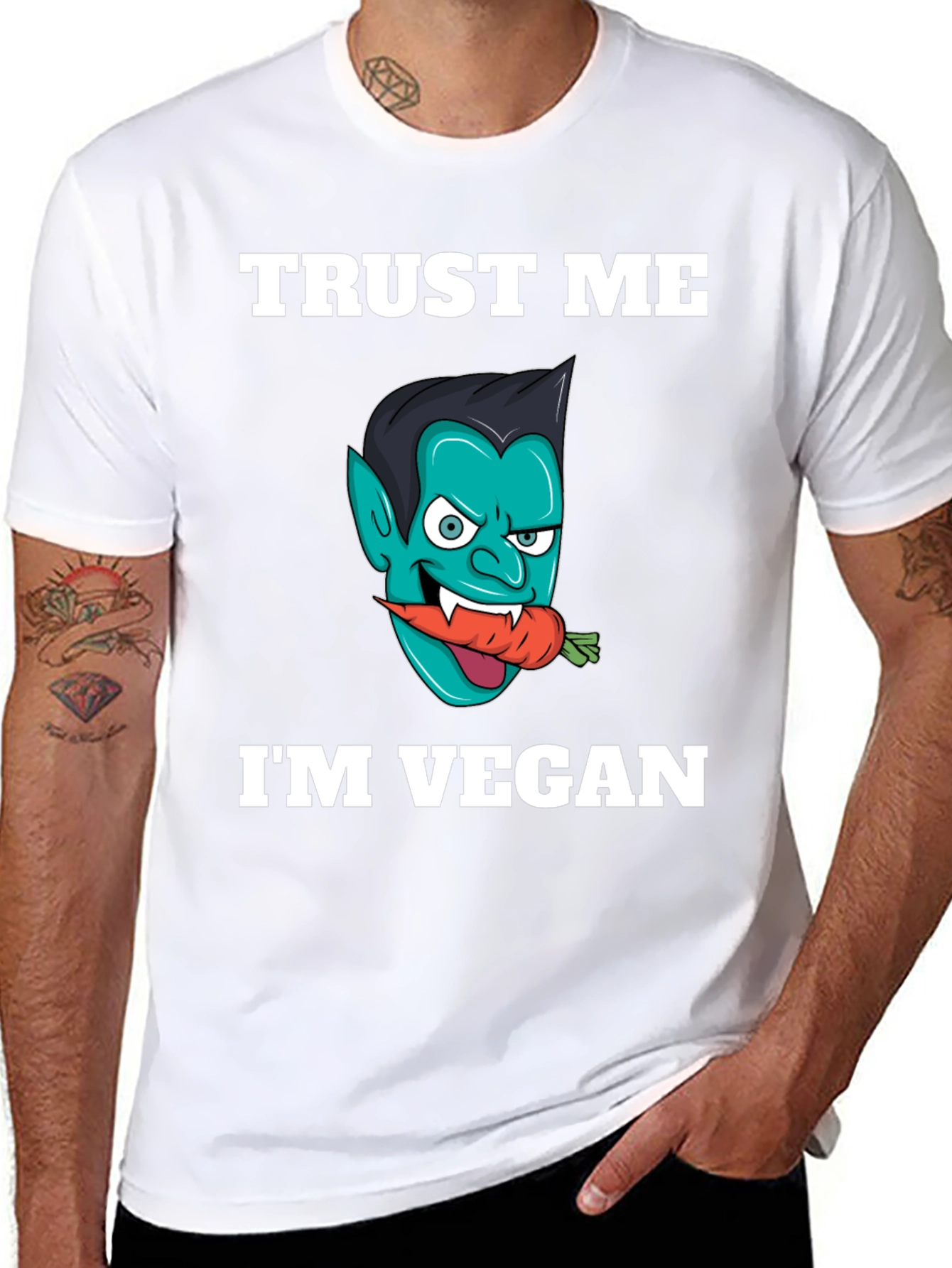 Vegan Vampire T-Shirt - Trust Me Im Vegan!