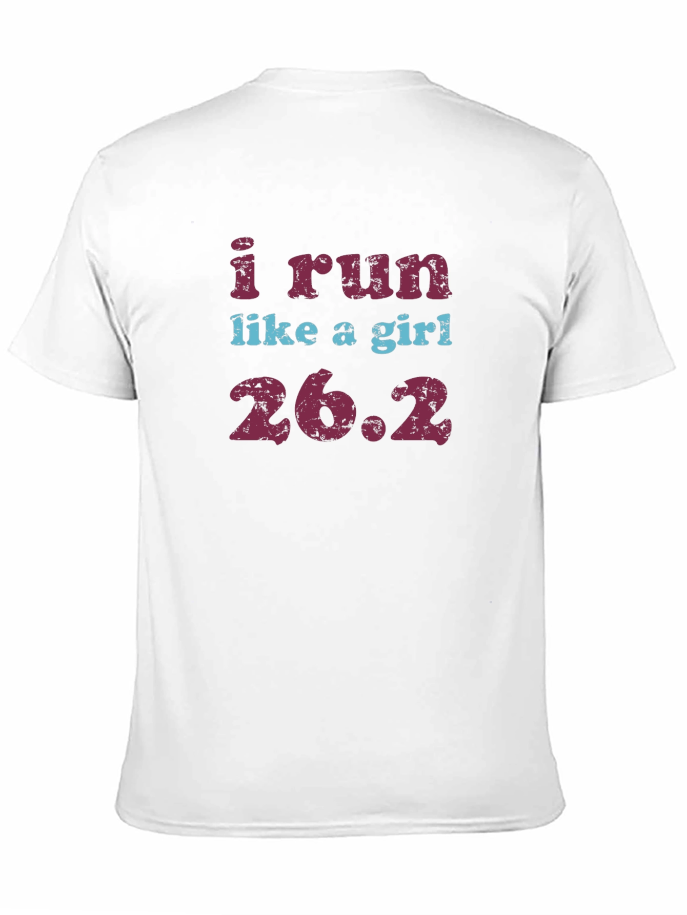I Run Like a Girl 26.2 Black Graphic Tee