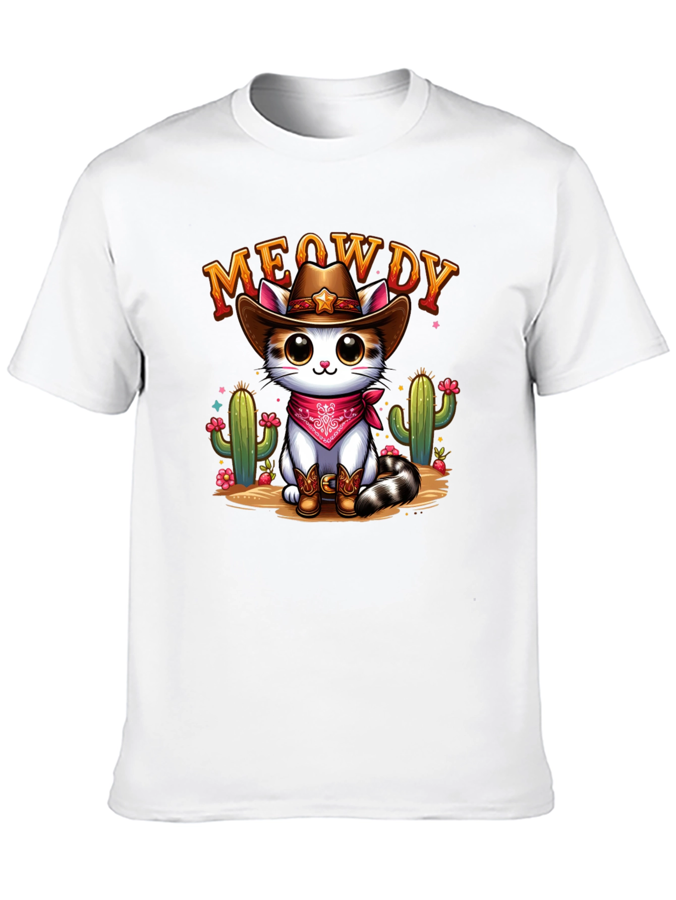 Meowdy Cowboy Cat Graphic Tee