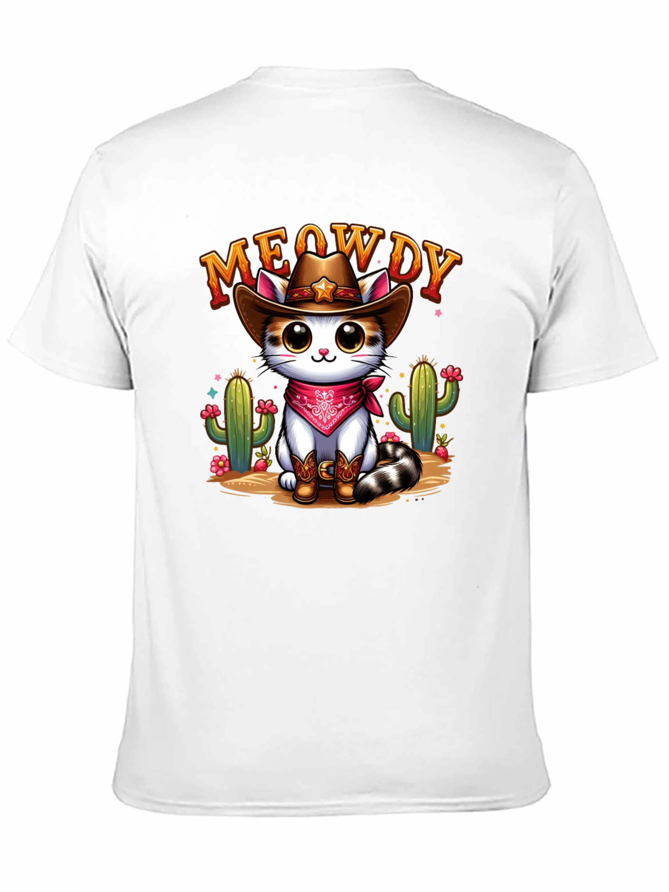 Meowdy Cowboy Cat Graphic Tee