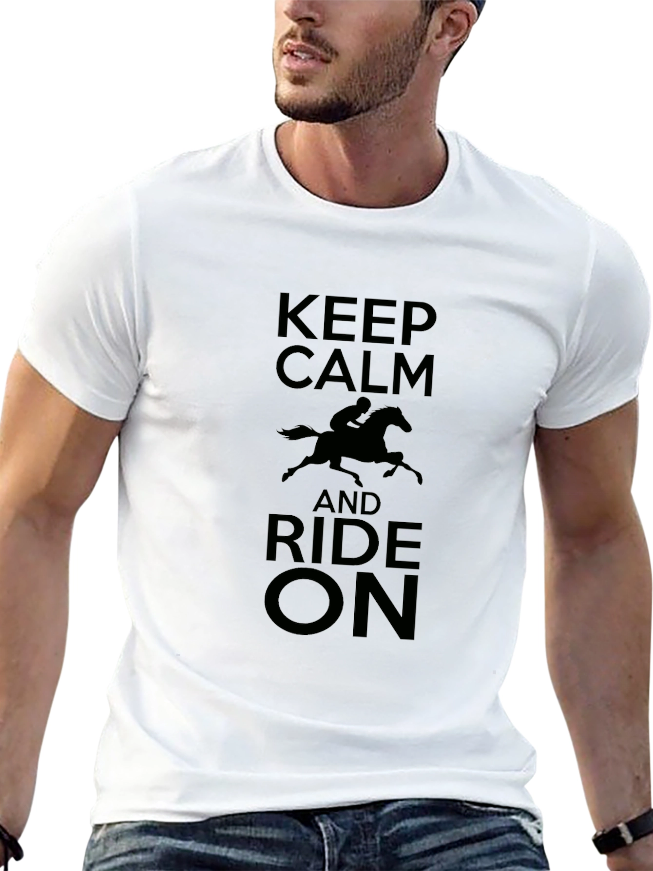 Keep Calm and Ride On - Graphic T-Shirt
