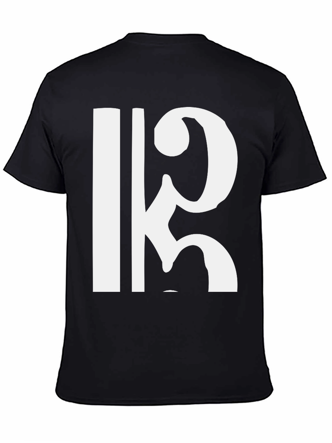 Bold Clef Graphic Black Tee