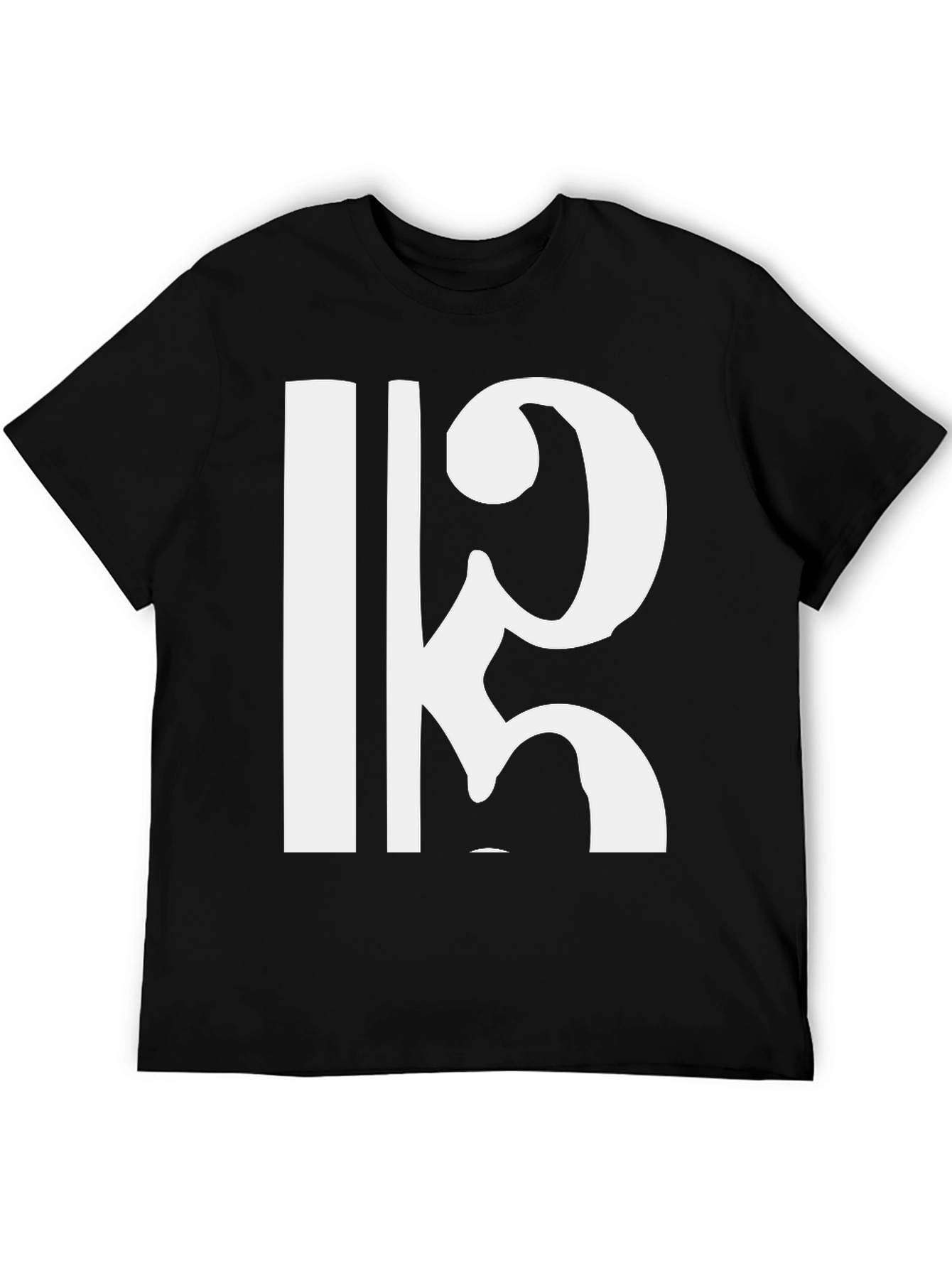 Bold Clef Graphic Black Tee