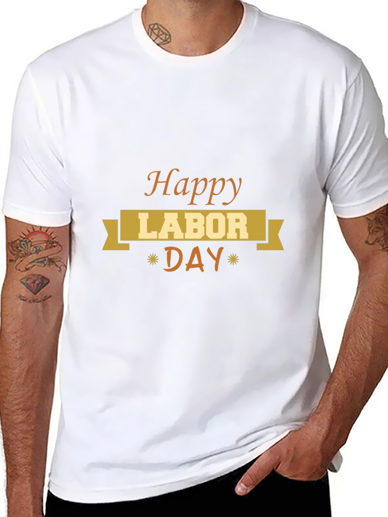 Happy Labor Day T-Shirt -  Mens Graphic Tee