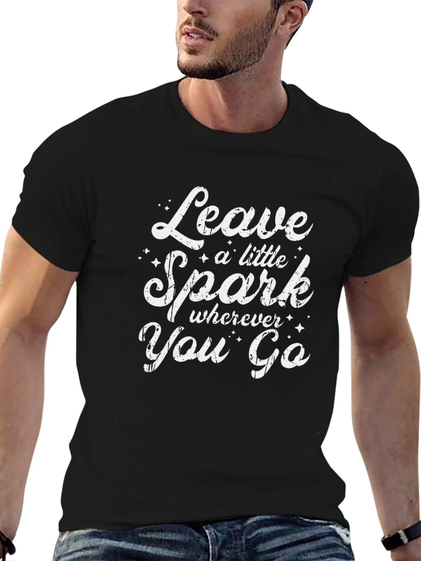 Leave a Little Spark T-Shirt - Inspiring Graphic Tee