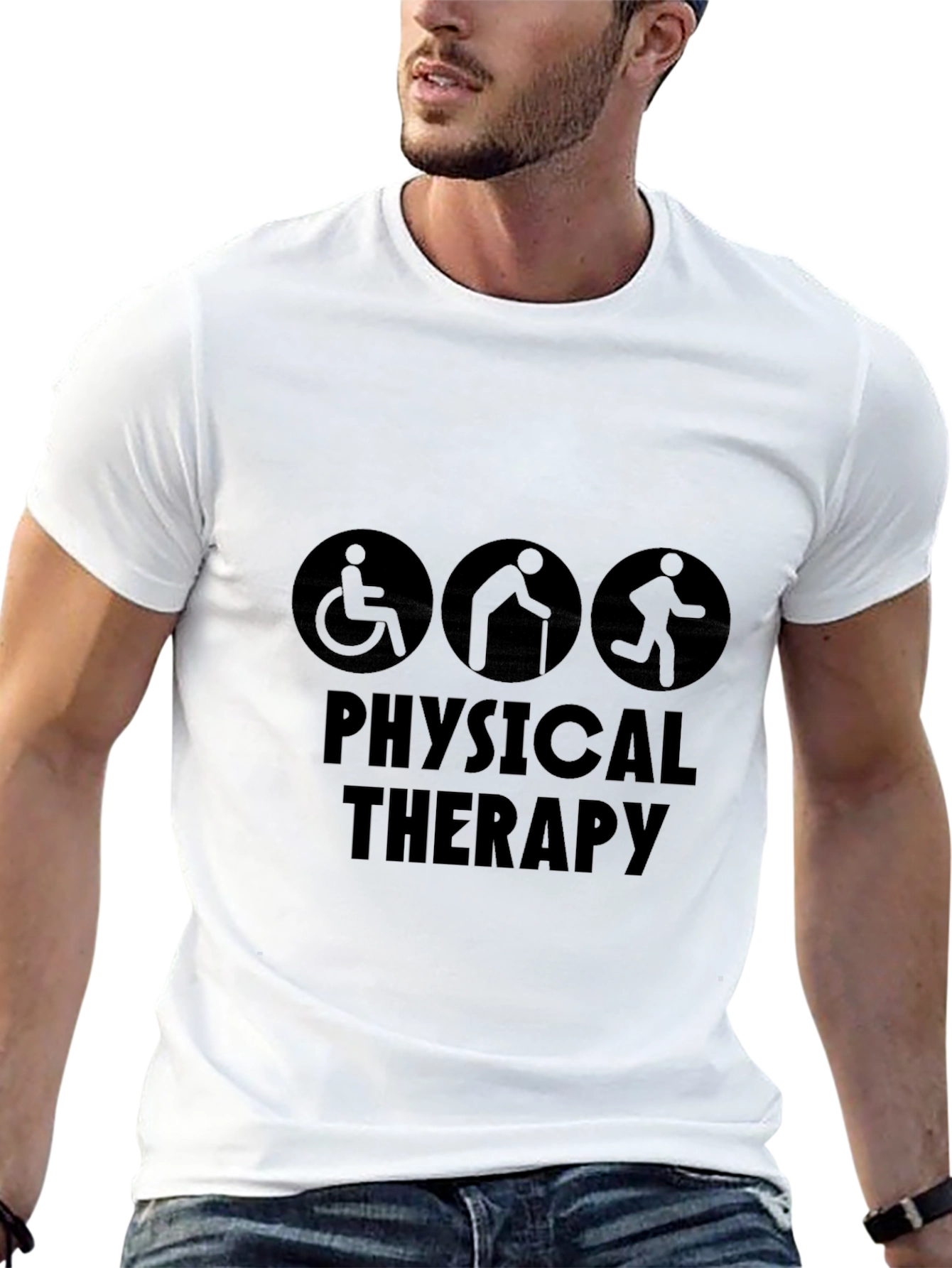 Physical Therapy T-Shirt: Unisex Black Tee