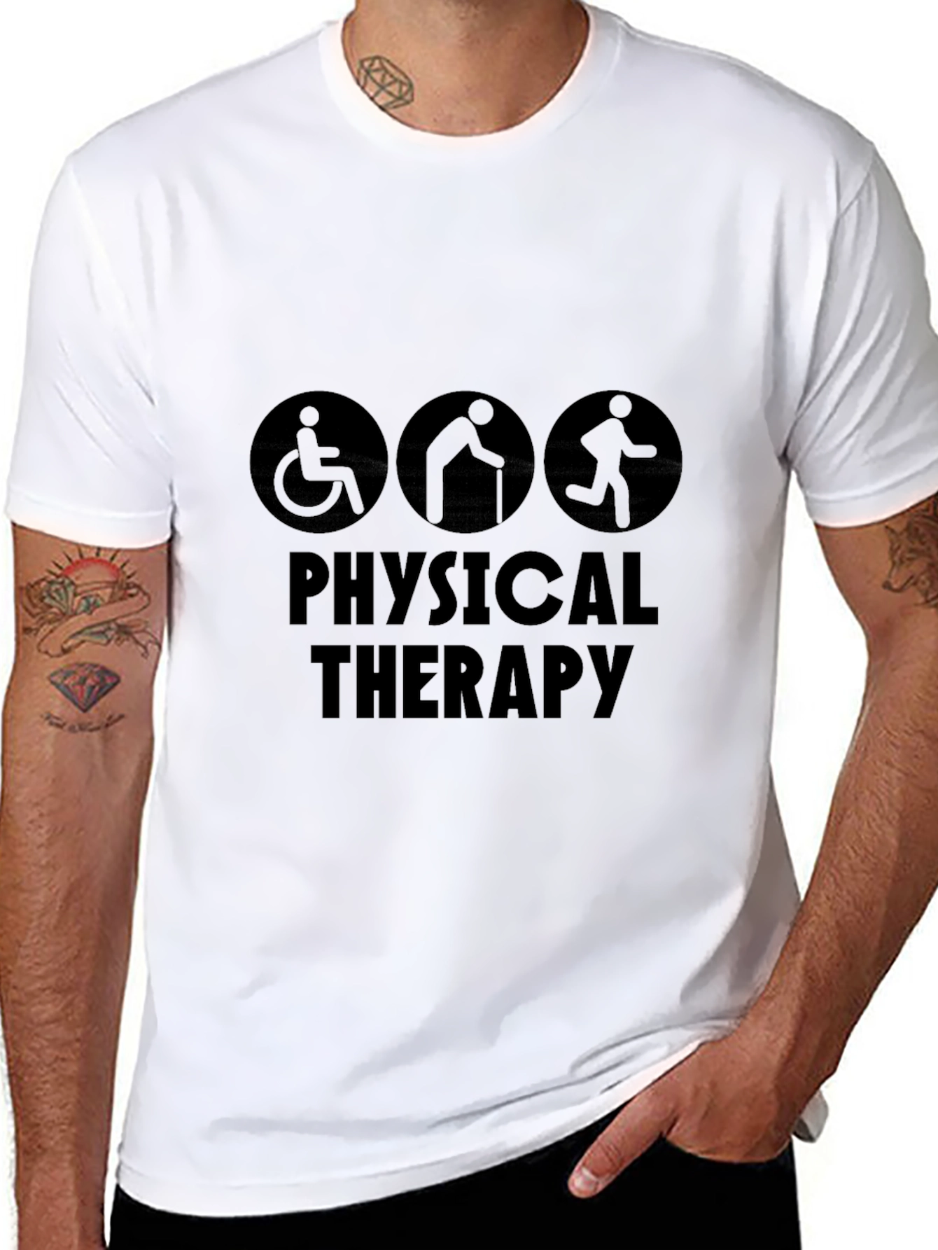 Physical Therapy T-Shirt: Unisex Black Tee