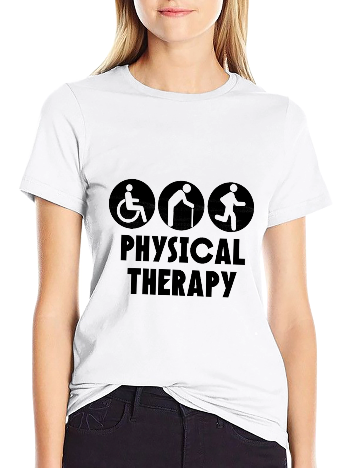 Physical Therapy T-Shirt: Unisex Black Tee