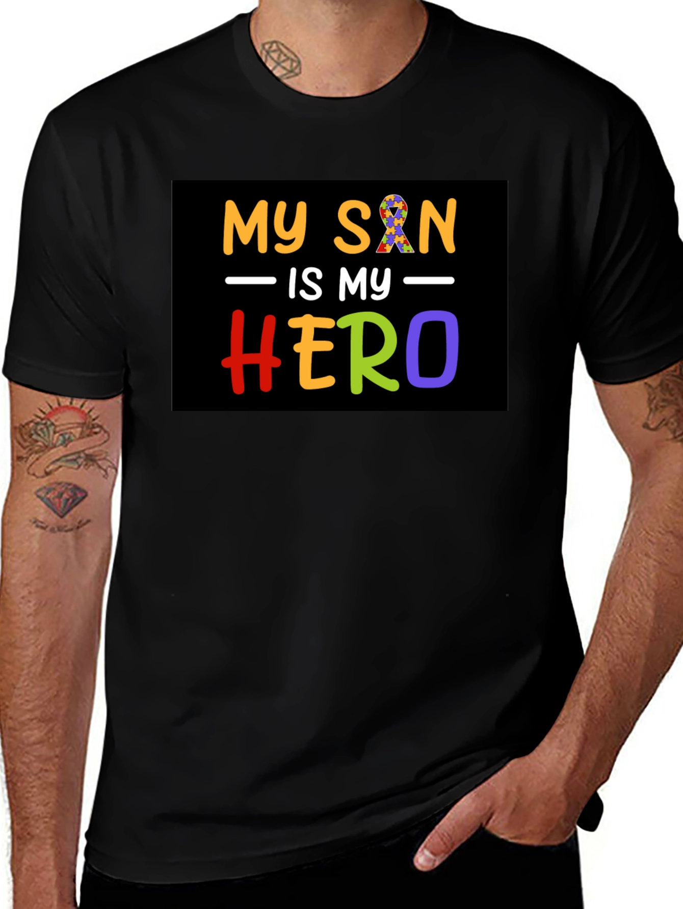 My Son is My Hero Autism Awareness T-Shirt