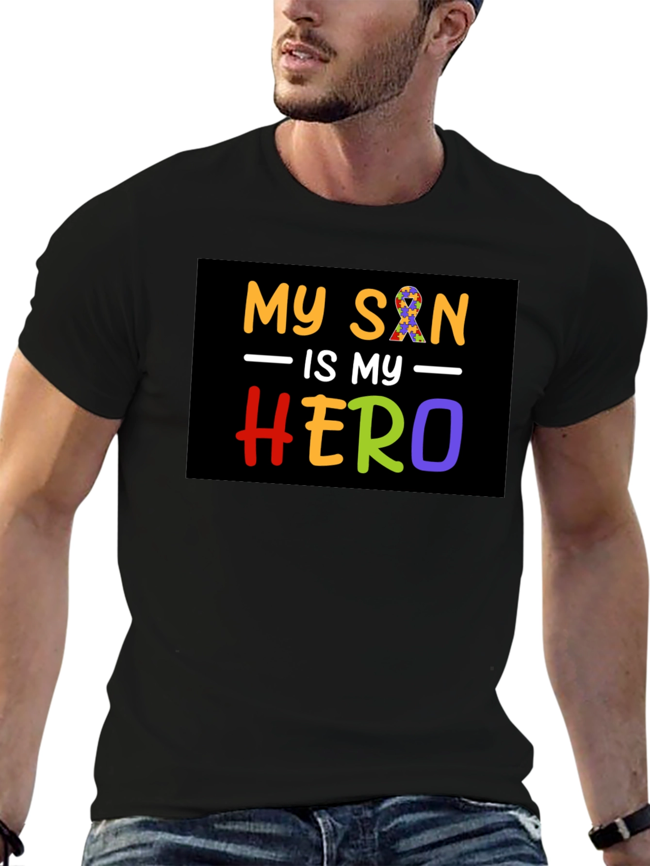 My Son is My Hero Autism Awareness T-Shirt