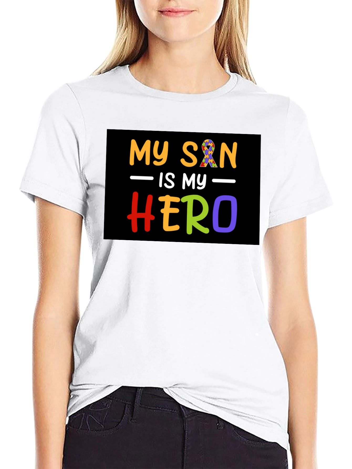 My Son is My Hero Autism Awareness T-Shirt