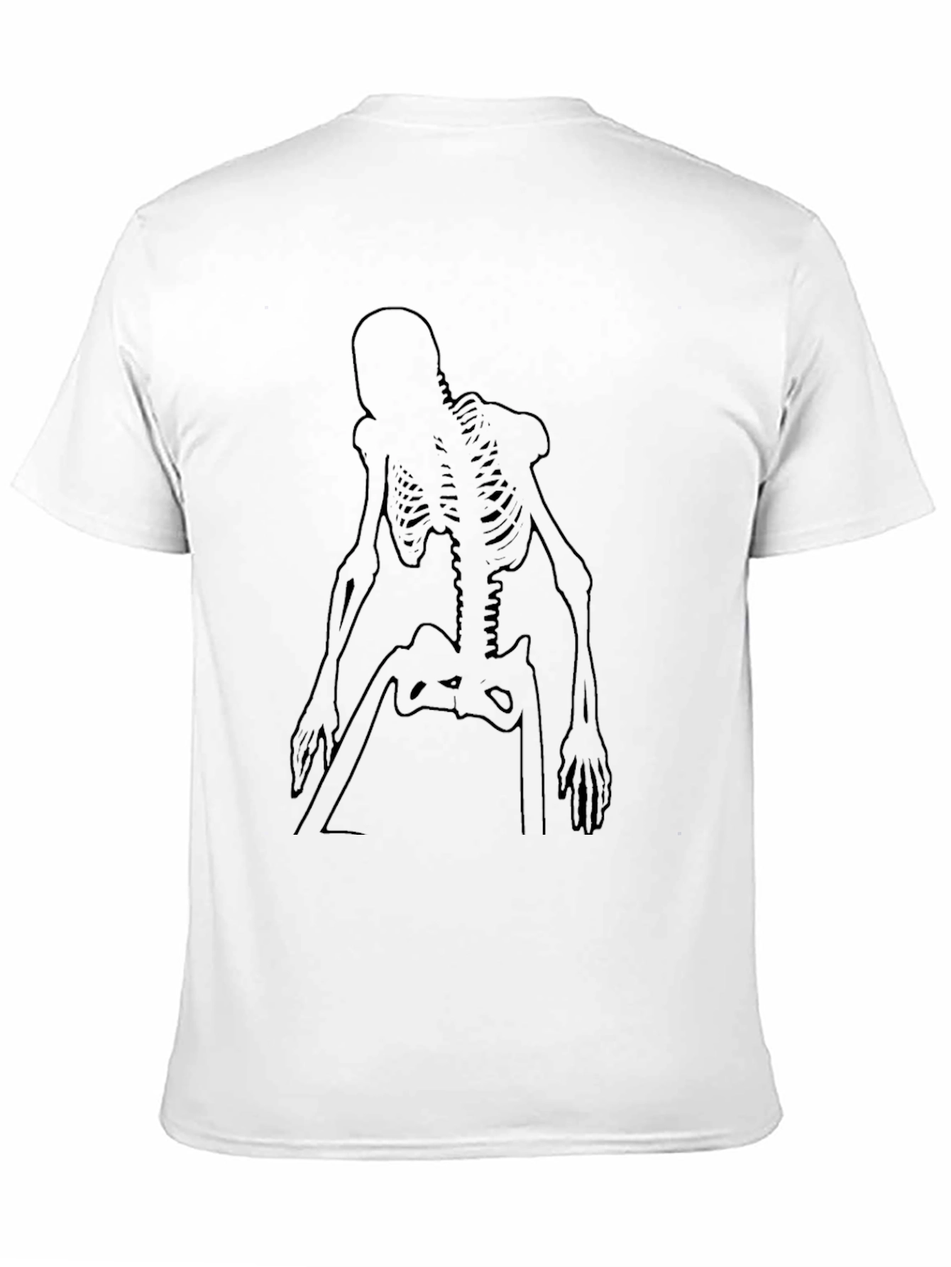 Skeleton Graphic Print Black T-Shirt