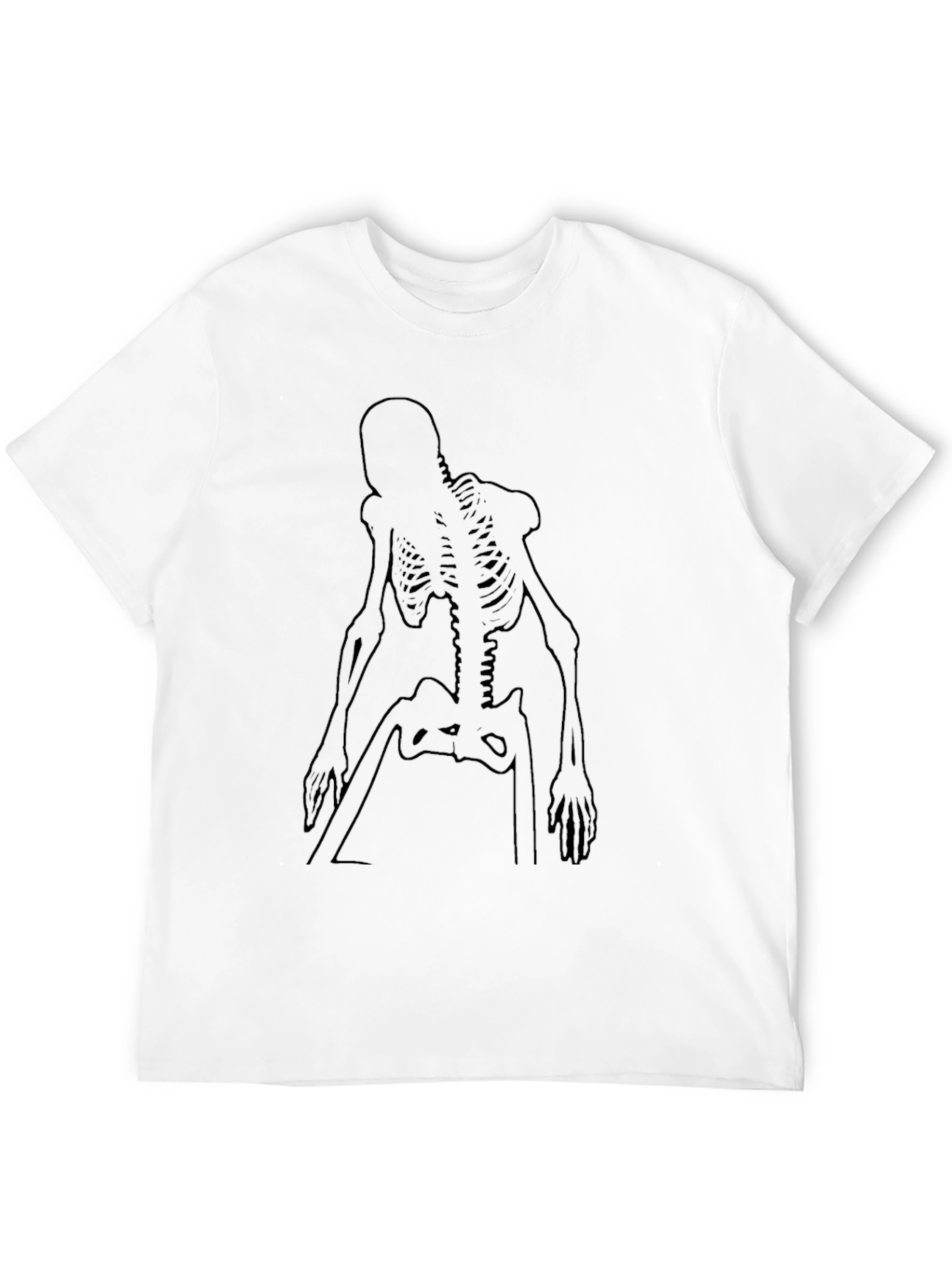 Skeleton Graphic Print Black T-Shirt