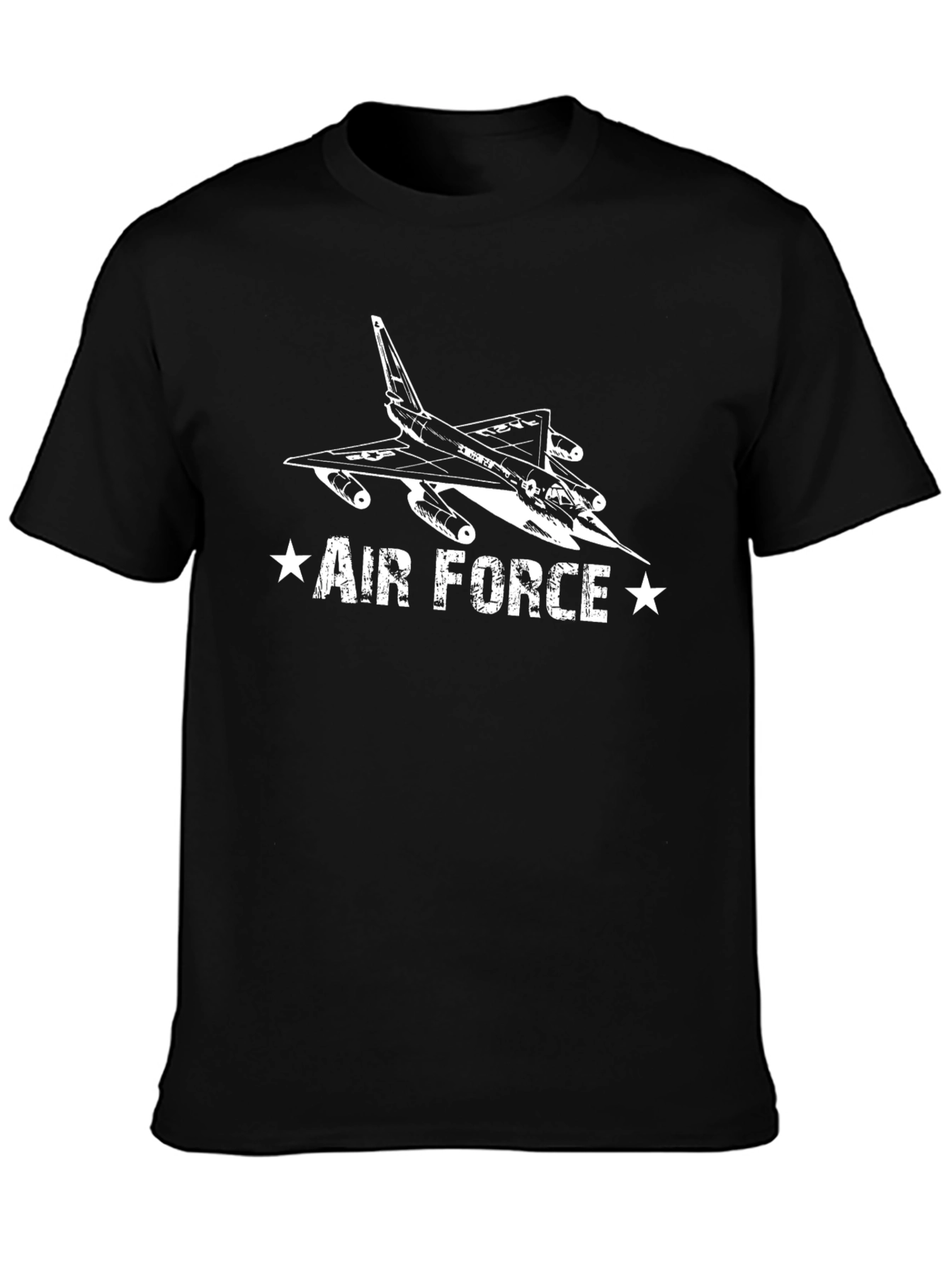 Air Force Jet Graphic T-Shirt - Black