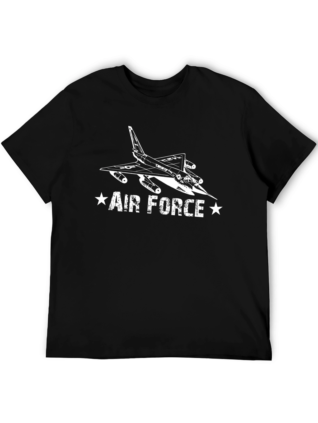 Air Force Jet Graphic T-Shirt - Black