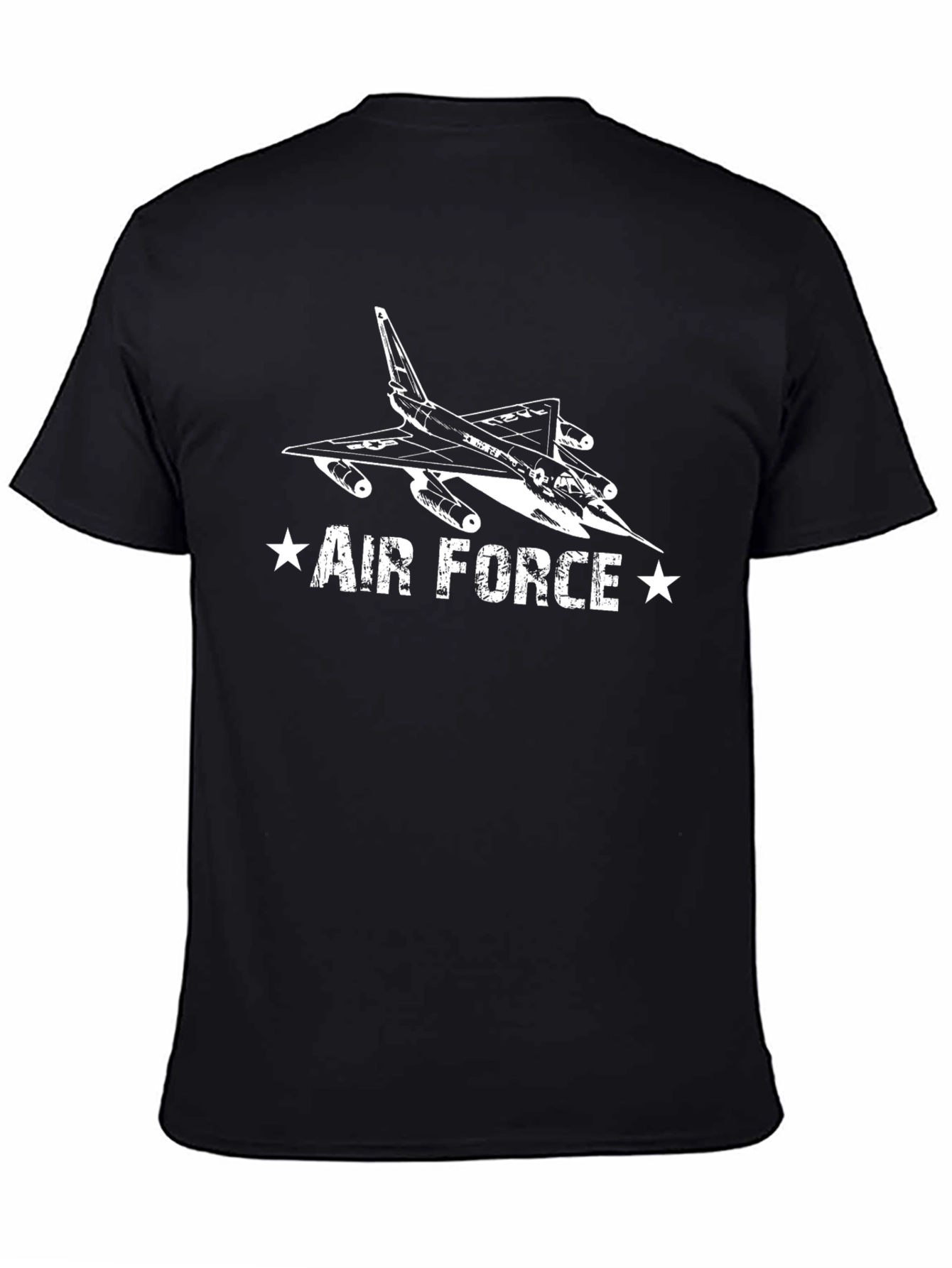 Air Force Jet Graphic T-Shirt - Black