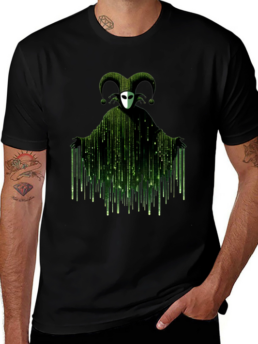 Matrix Jester T-Shirt - Black Graphic Tee