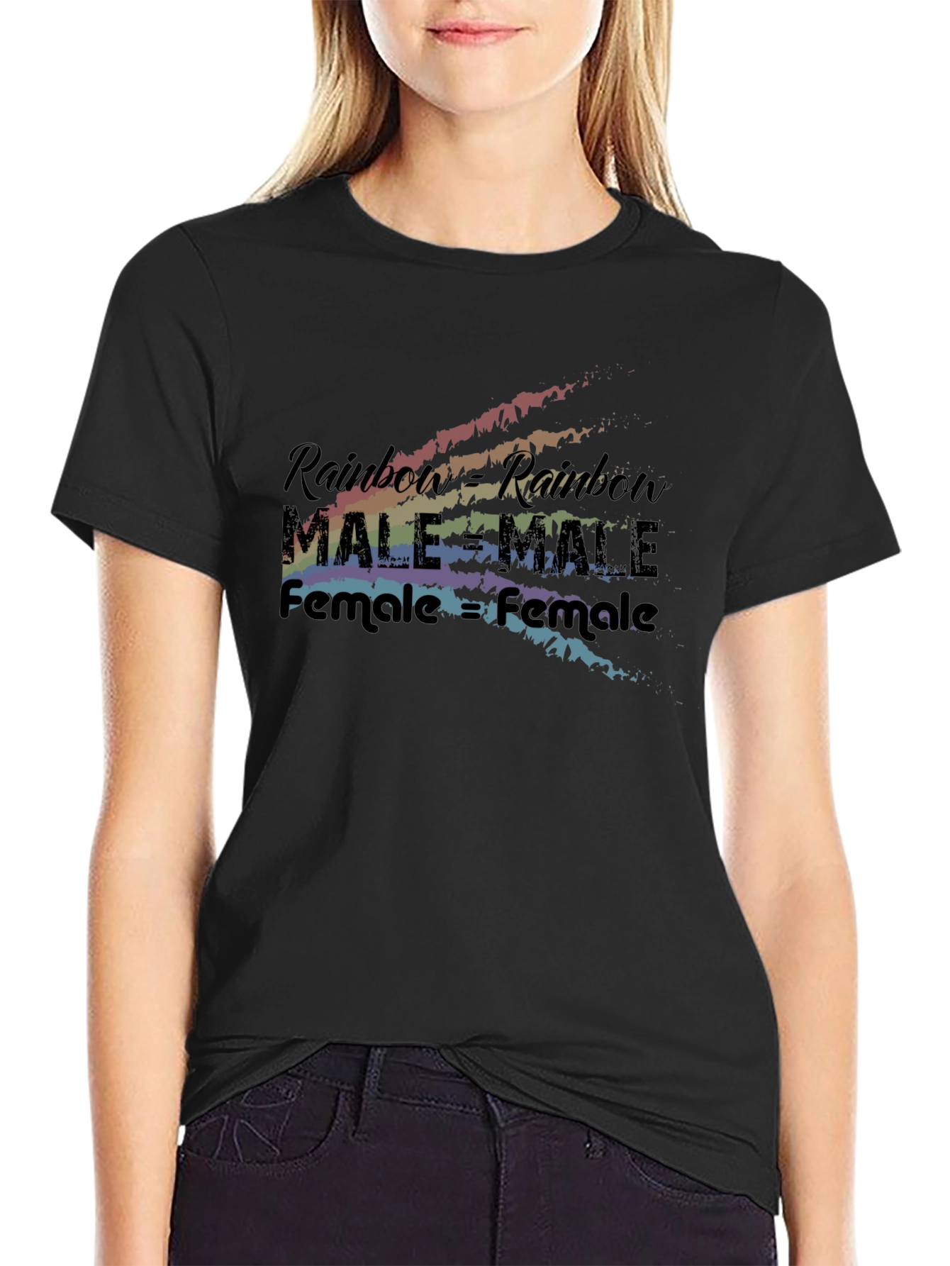 Rainbow Equality T-Shirt - Male & Female Love