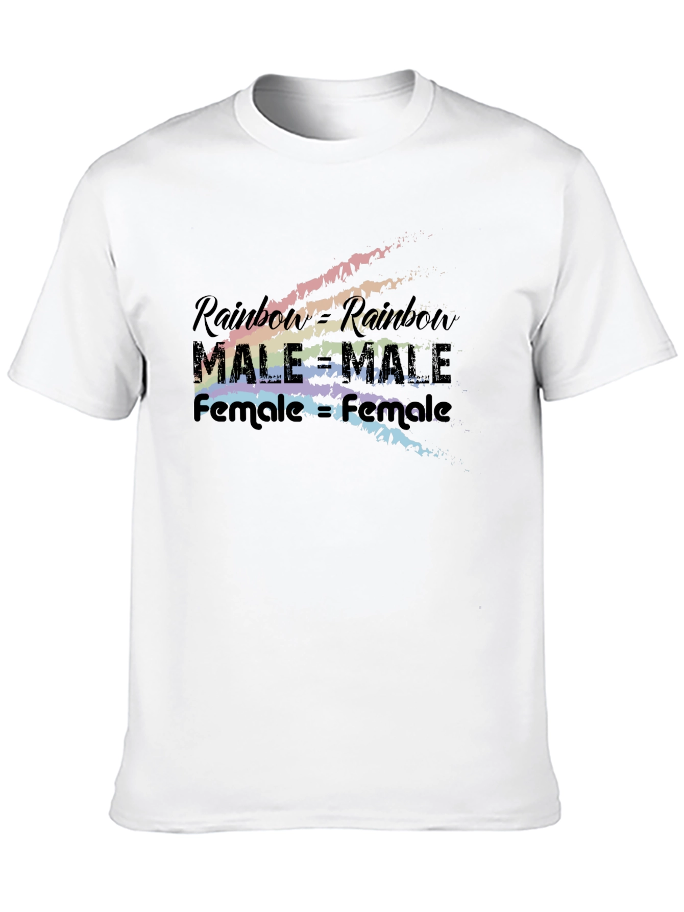 Rainbow Equality T-Shirt - Male & Female Love