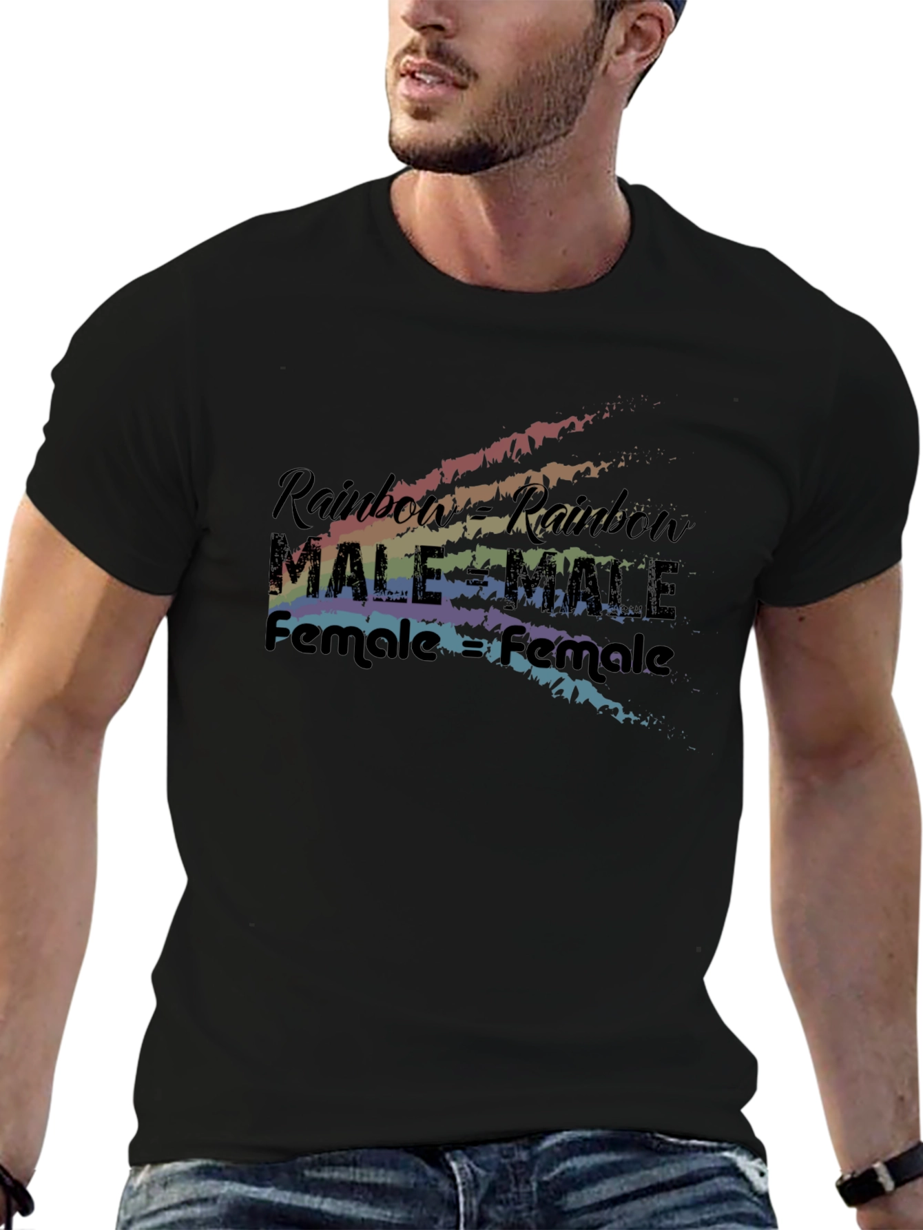 Rainbow Equality T-Shirt - Male & Female Love
