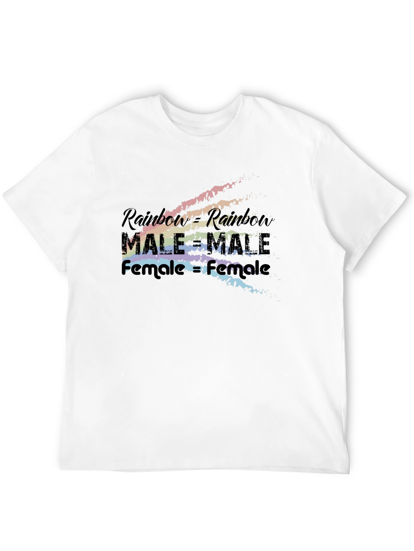 Rainbow Equality T-Shirt - Male & Female Love