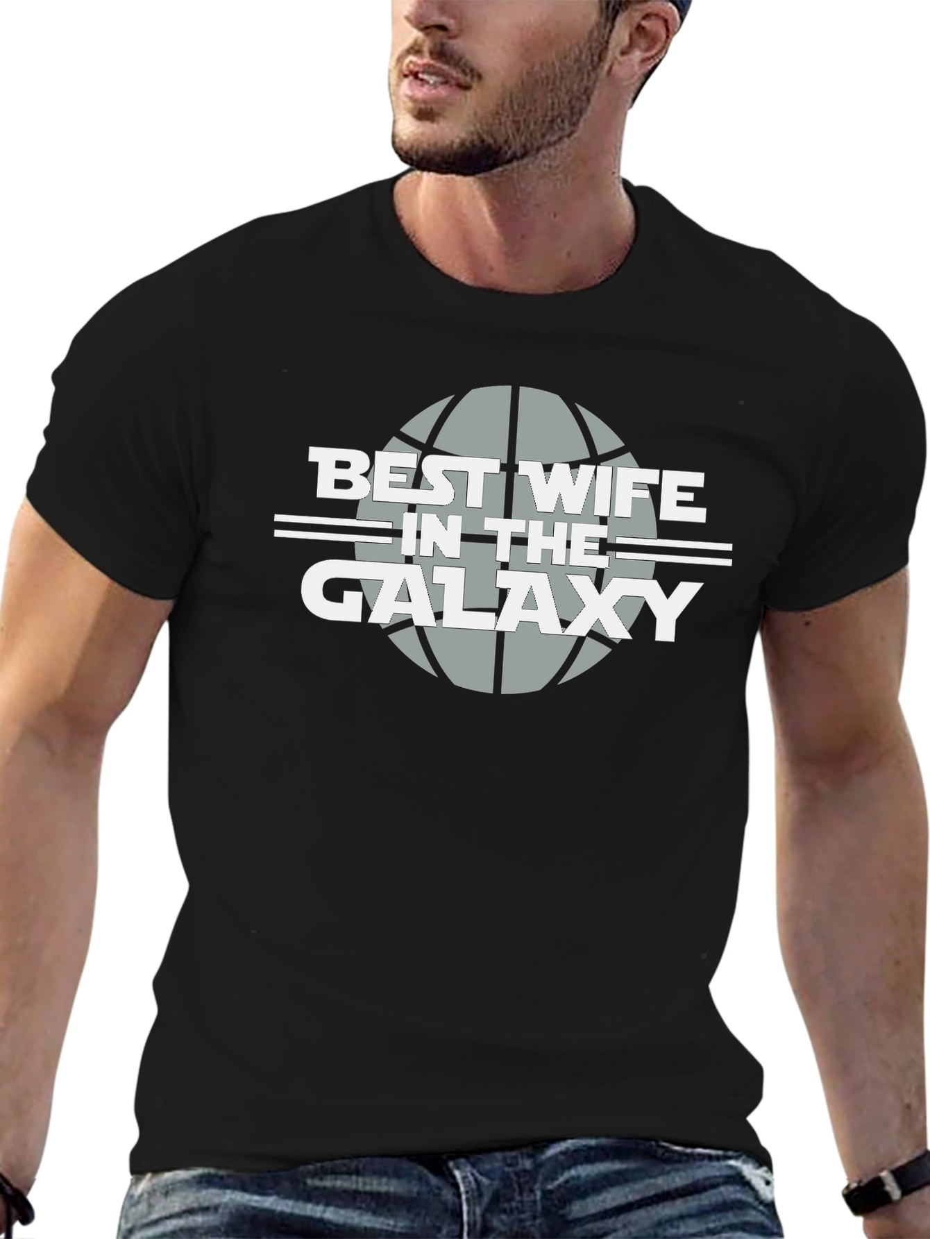 Best Wife in the Galaxy T-Shirt - Black