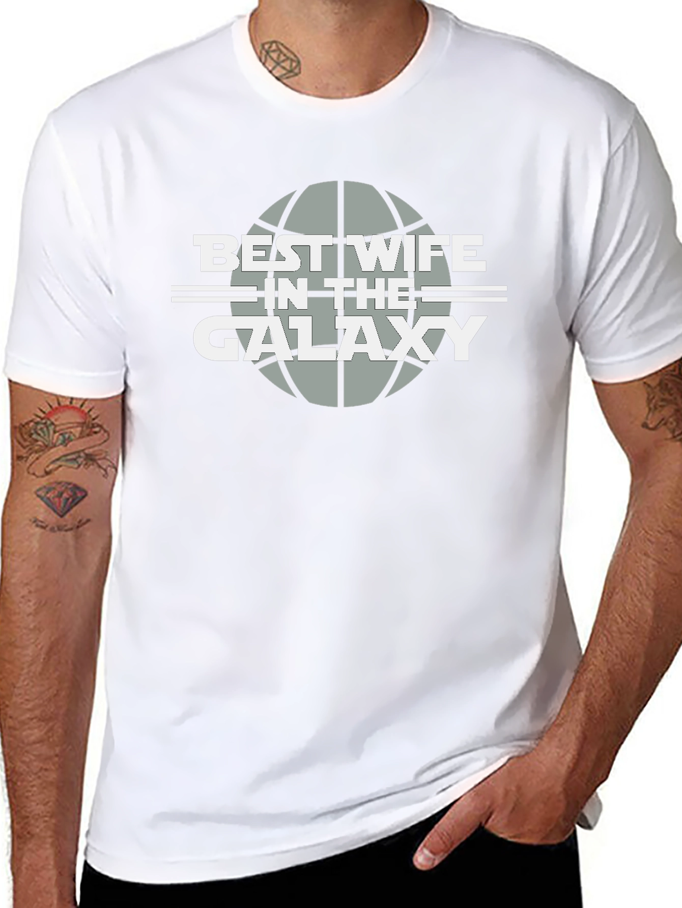 Best Wife in the Galaxy T-Shirt - Black