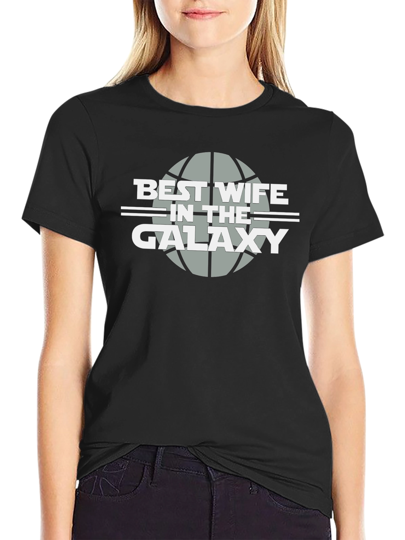 Best Wife in the Galaxy T-Shirt - Black