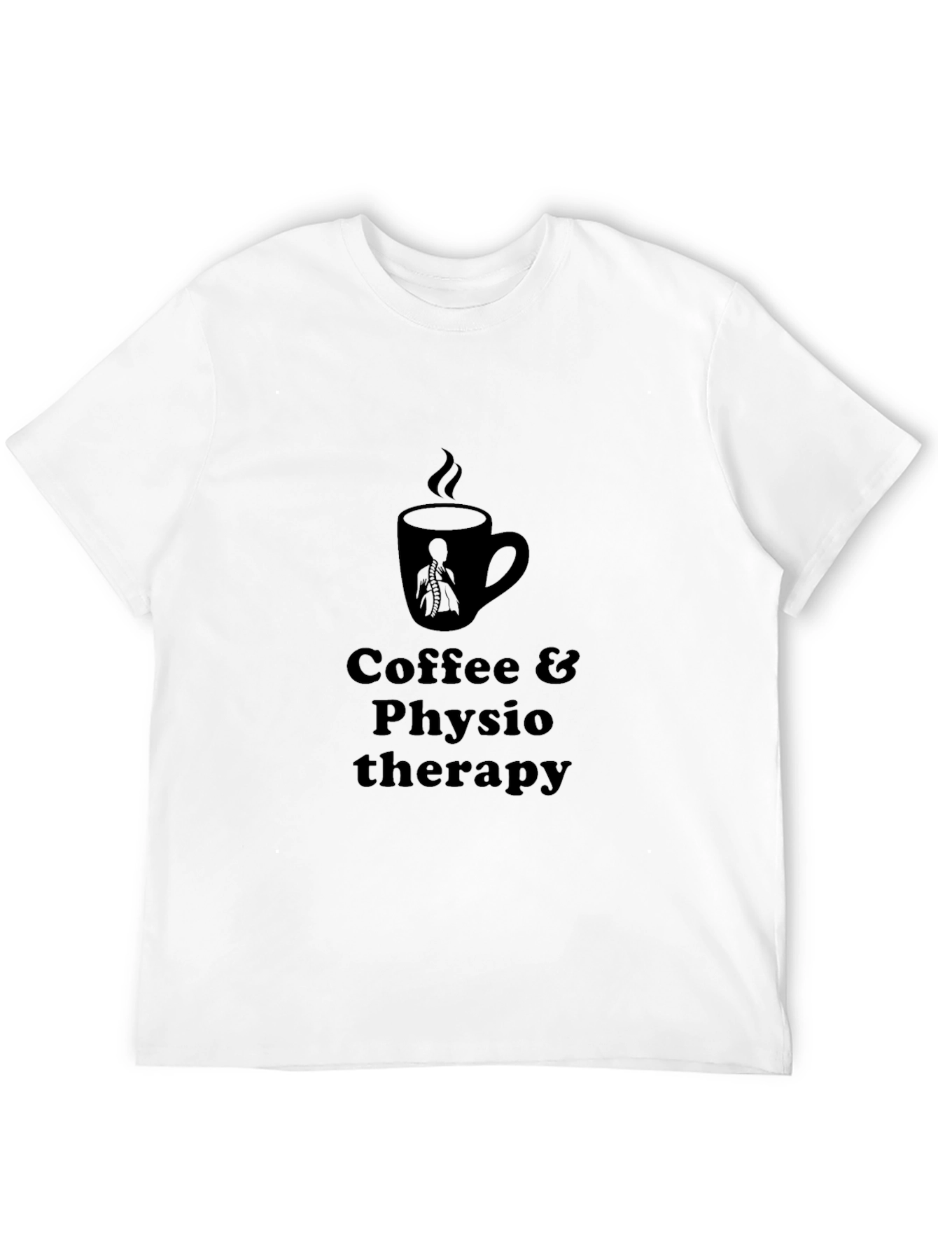 Coffee & Physiotherapy Graphic T-Shirt