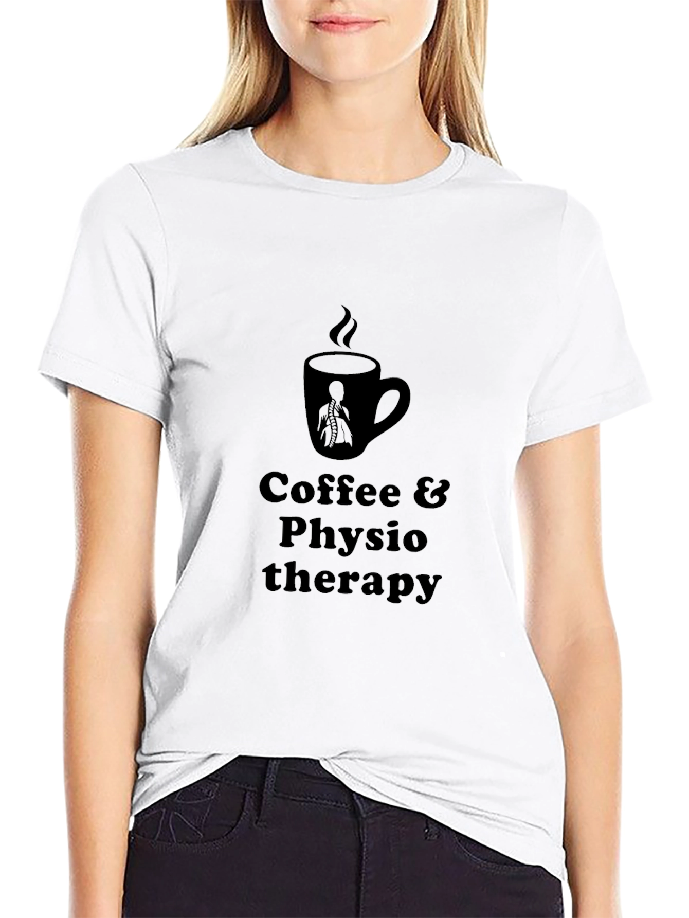 Coffee & Physiotherapy Graphic T-Shirt