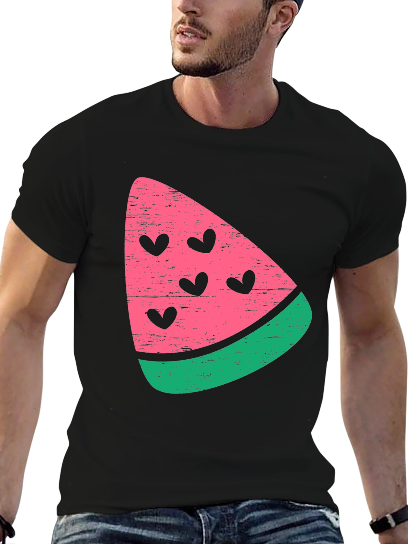 Watermelon Heart T-Shirt - Trendy Summer Tee