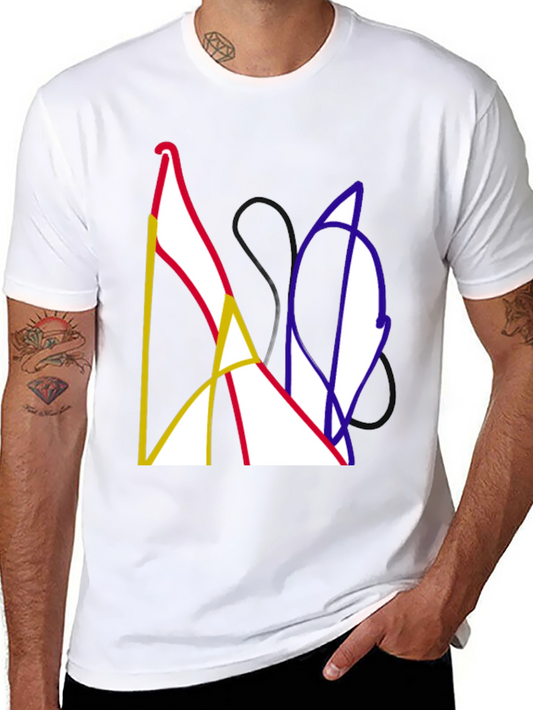 Abstract Art Black T-Shirt - Modern Graphic Tee