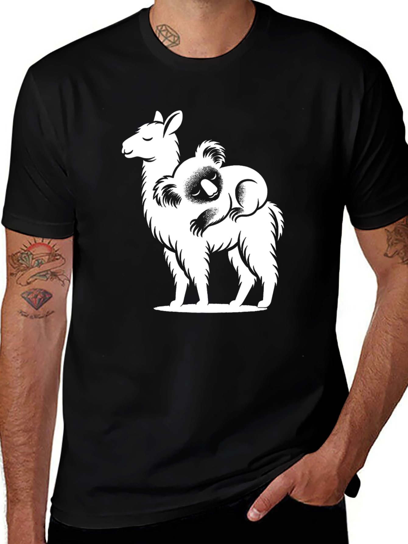 Llama & Koala Graphic T-Shirt