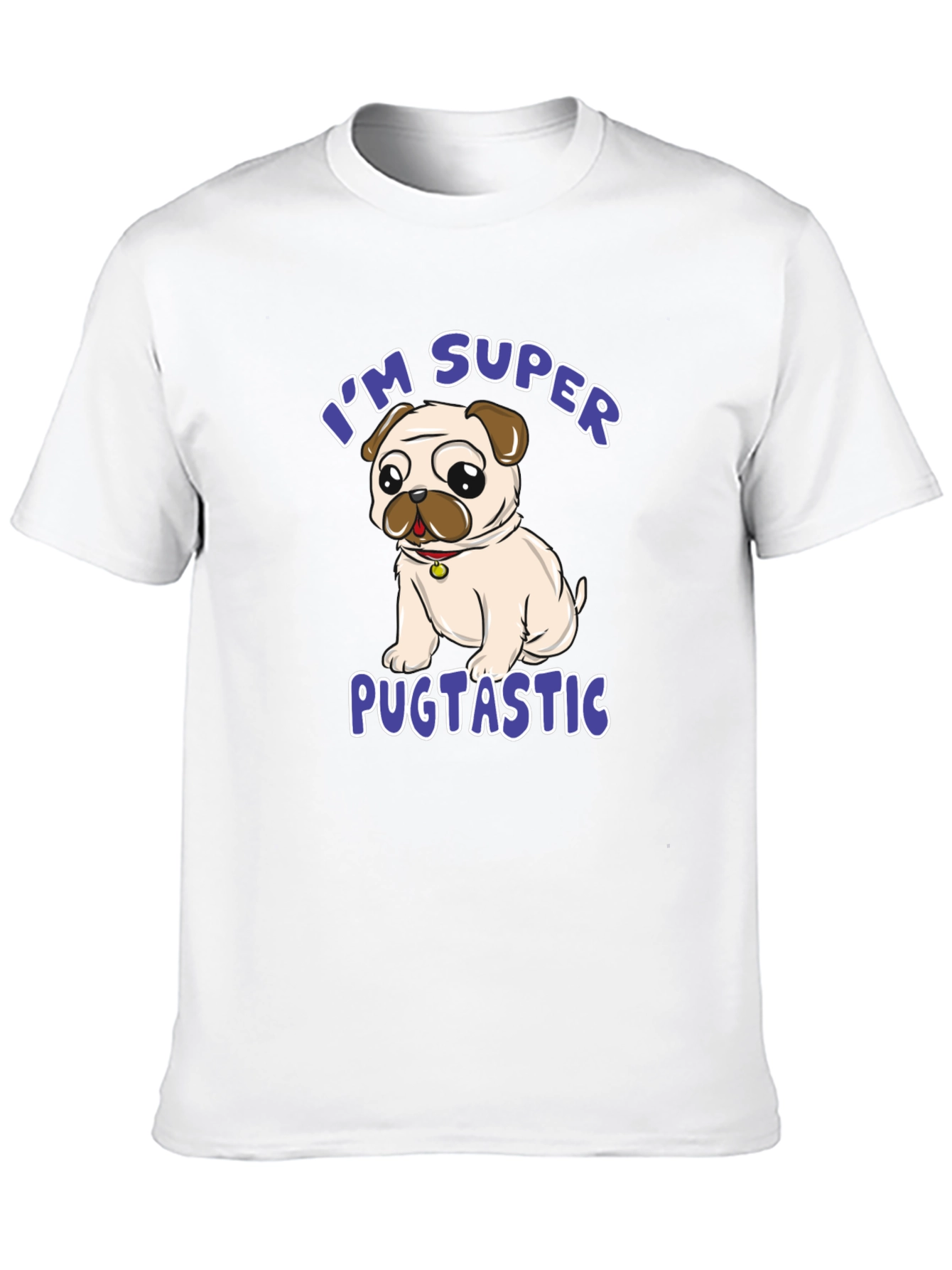 Super Pugtastic T-Shirt - Cute Pug Design