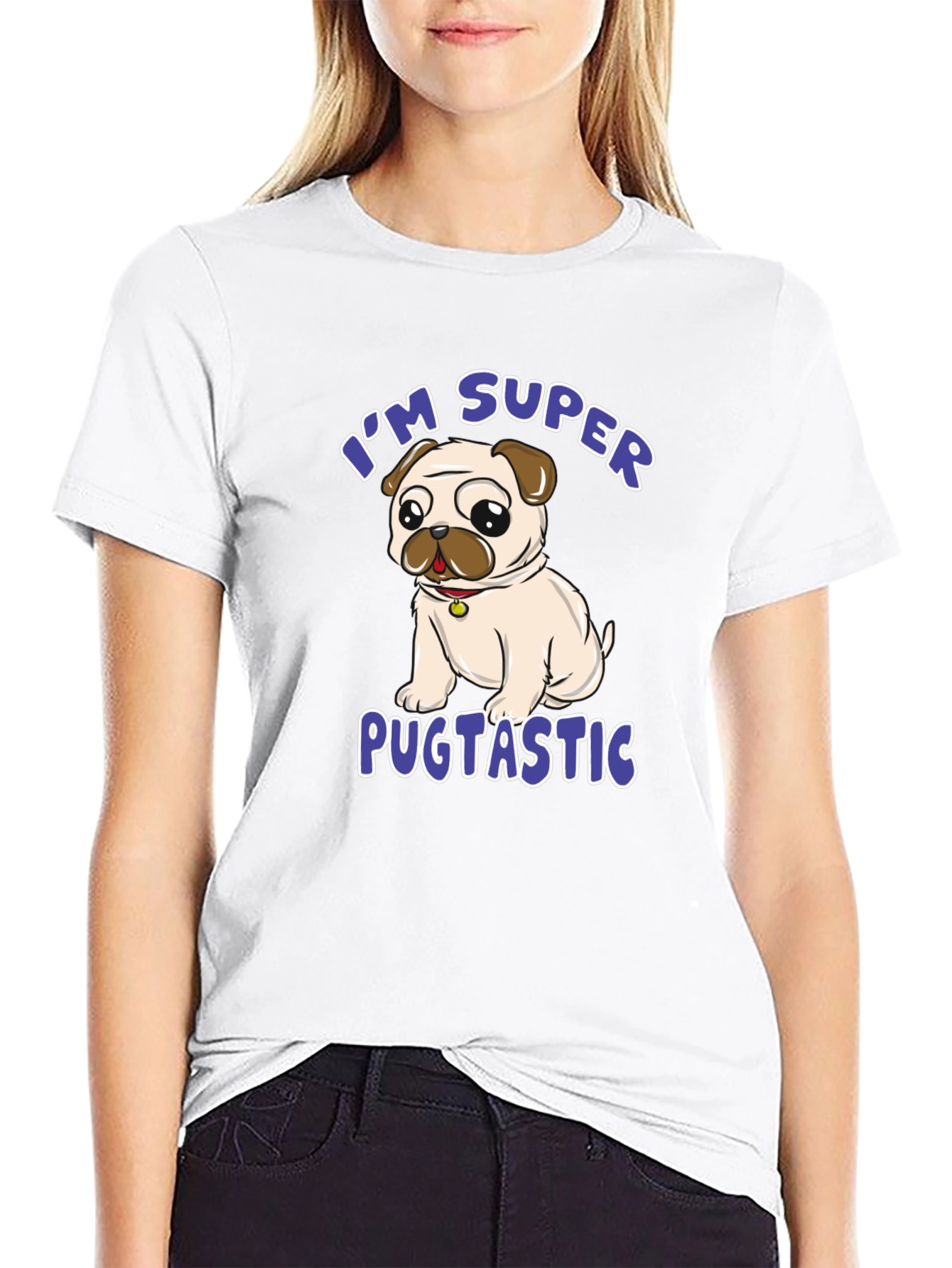Super Pugtastic T-Shirt - Cute Pug Design