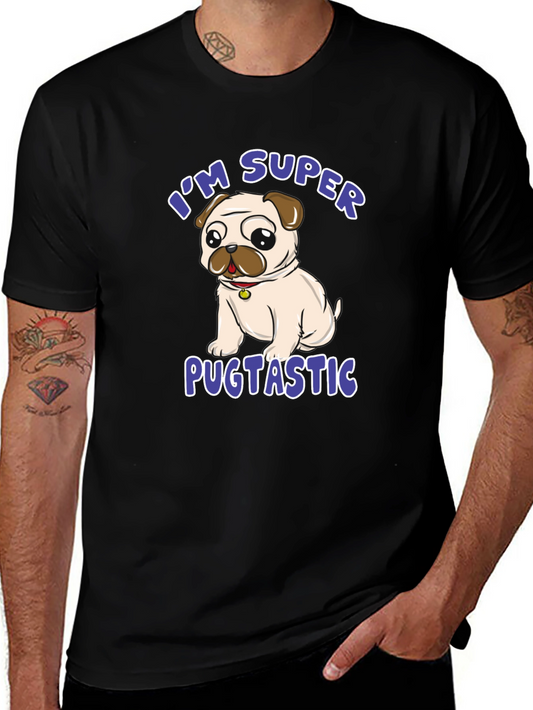 Super Pugtastic T-Shirt - Cute Pug Design