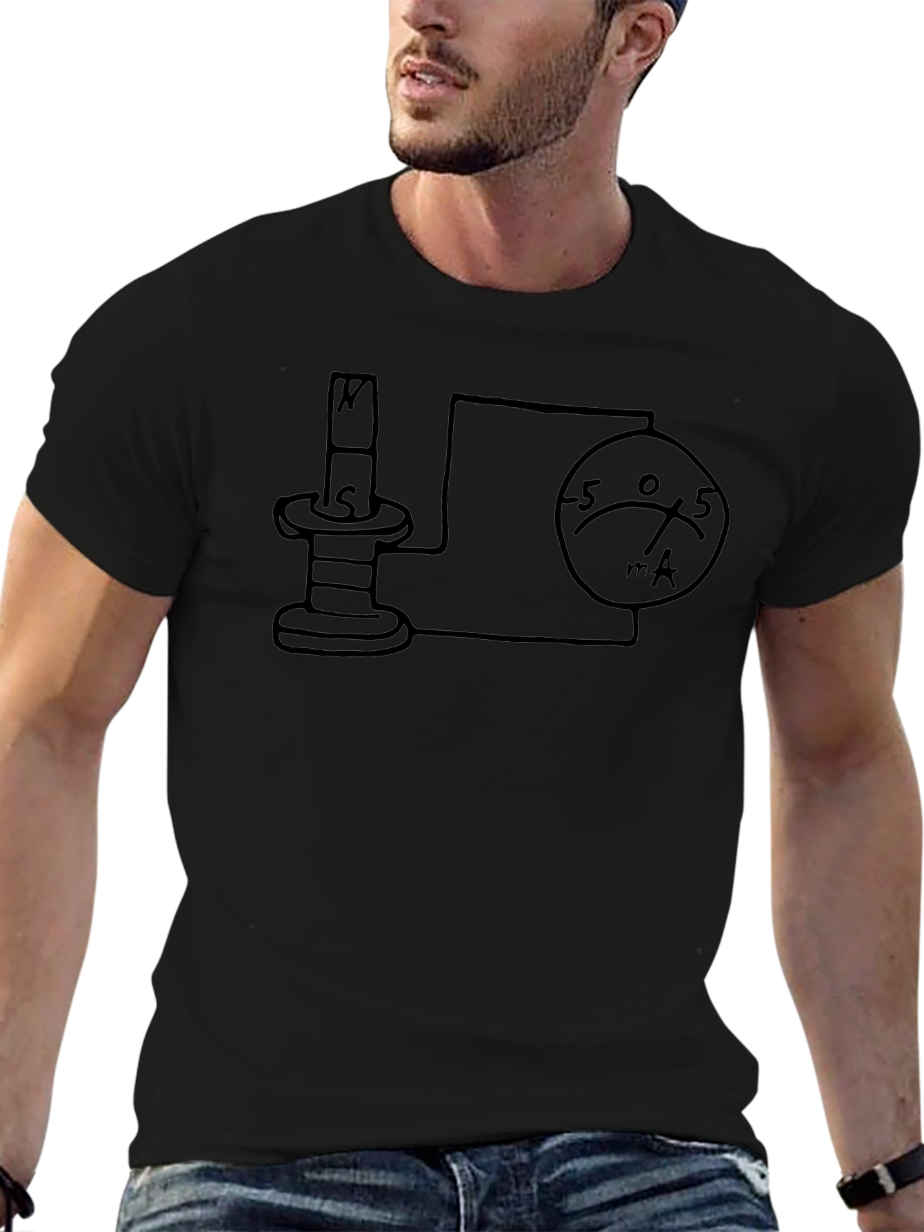 Physics Science Experiment T-Shirt - Black
