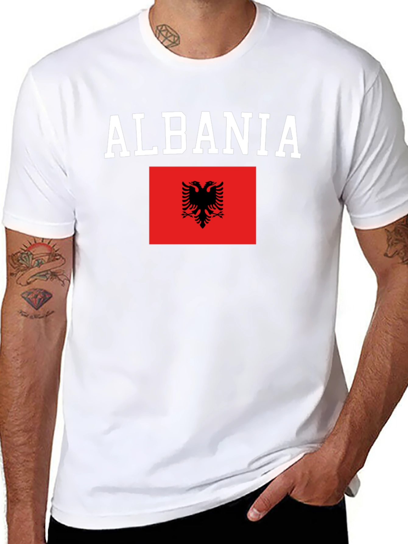Albania Flag Graphic T-Shirt