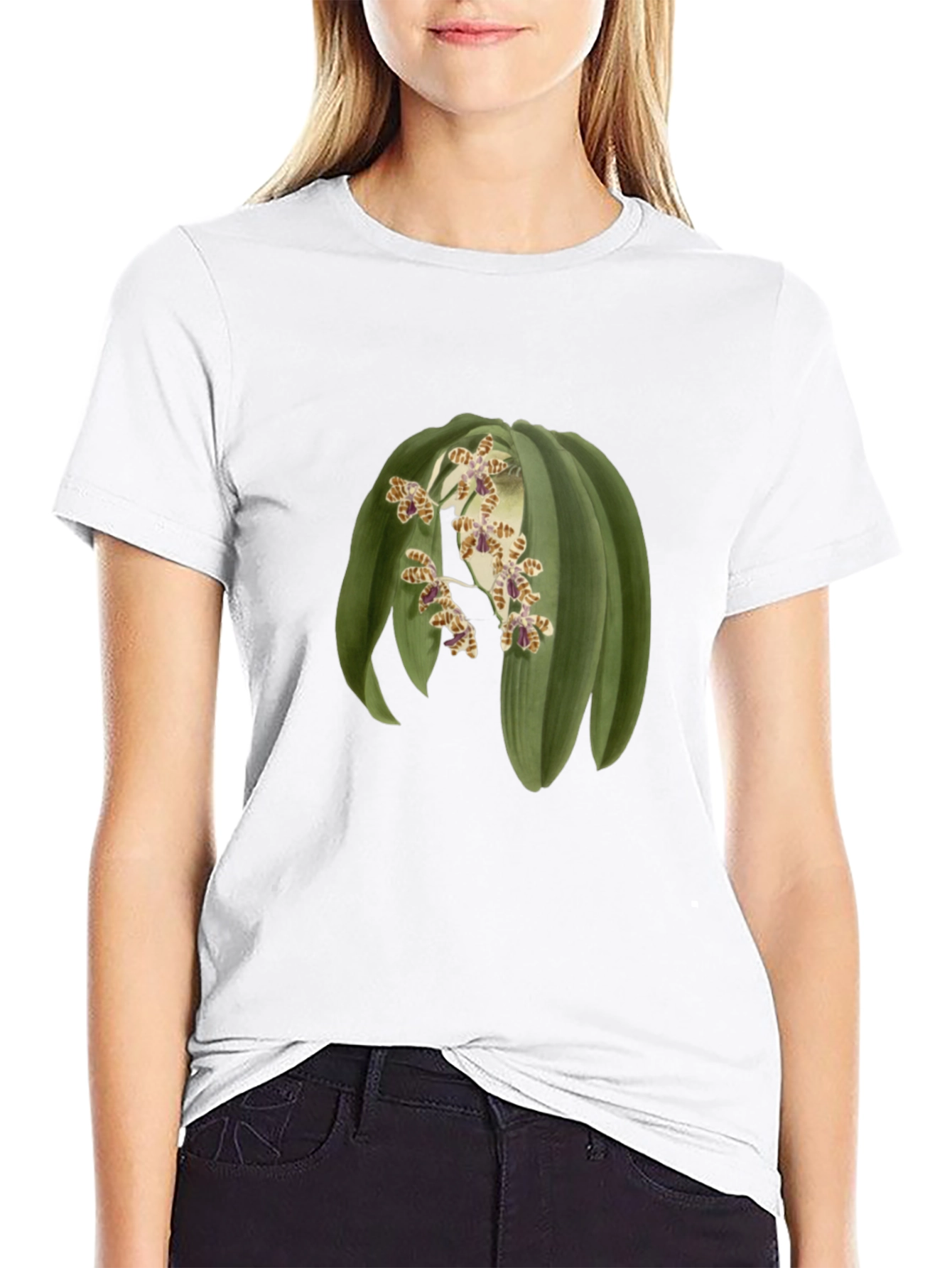Botanical Print Tee - Unique Graphic T-Shirt