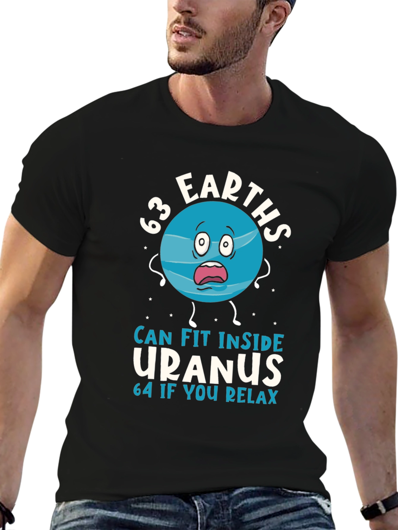 63 Earths Uranus Funny Humor T-Shirt