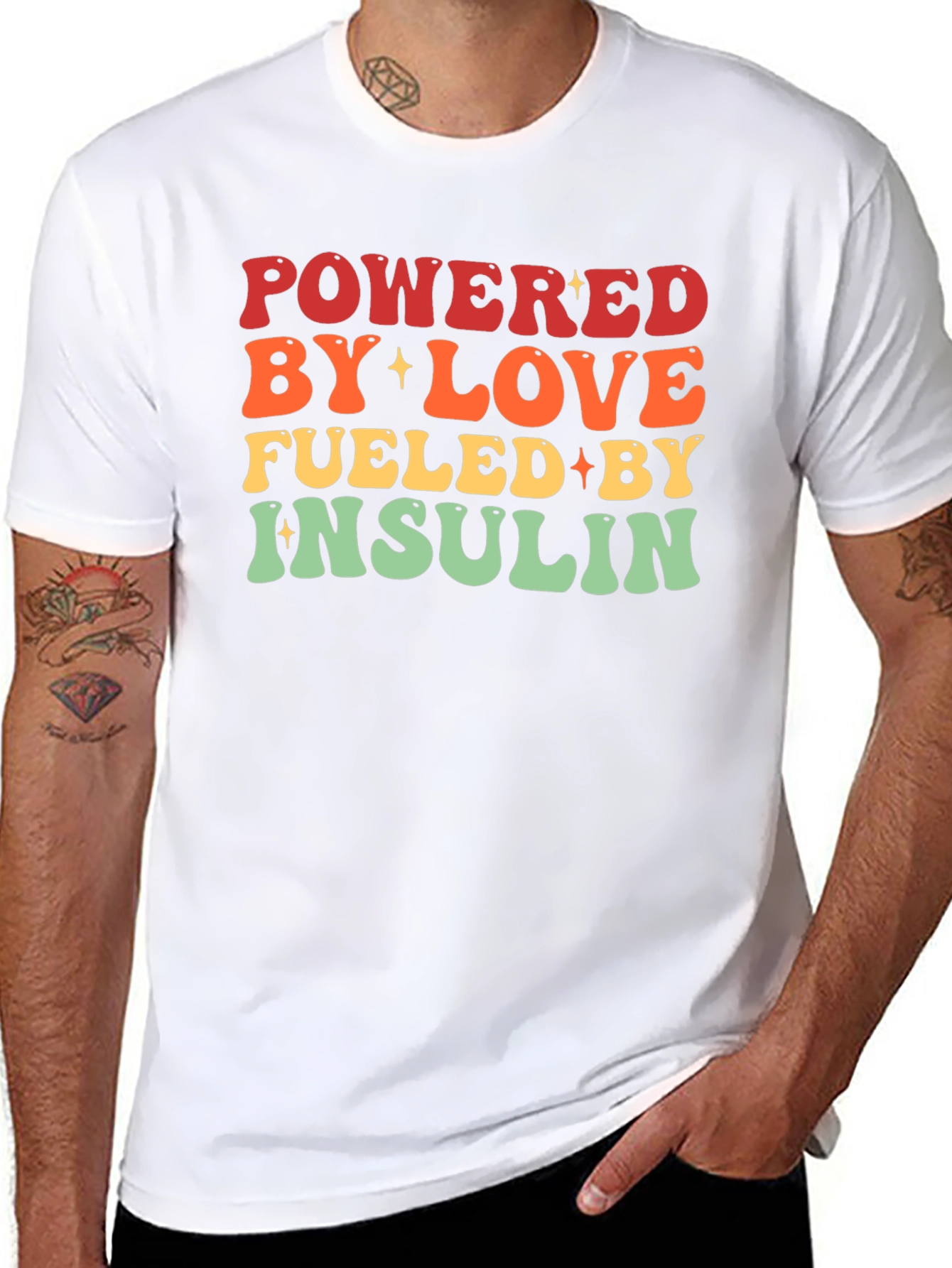 Powered By Love Insulin T-Shirt