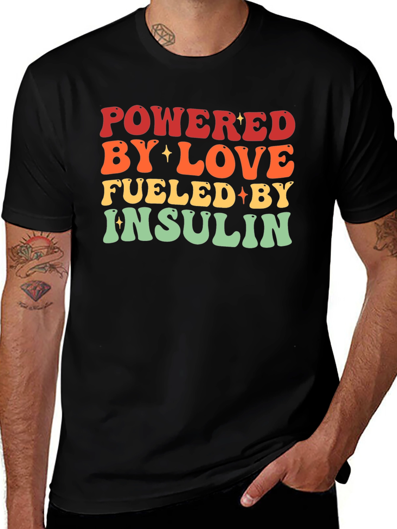 Powered By Love Insulin T-Shirt