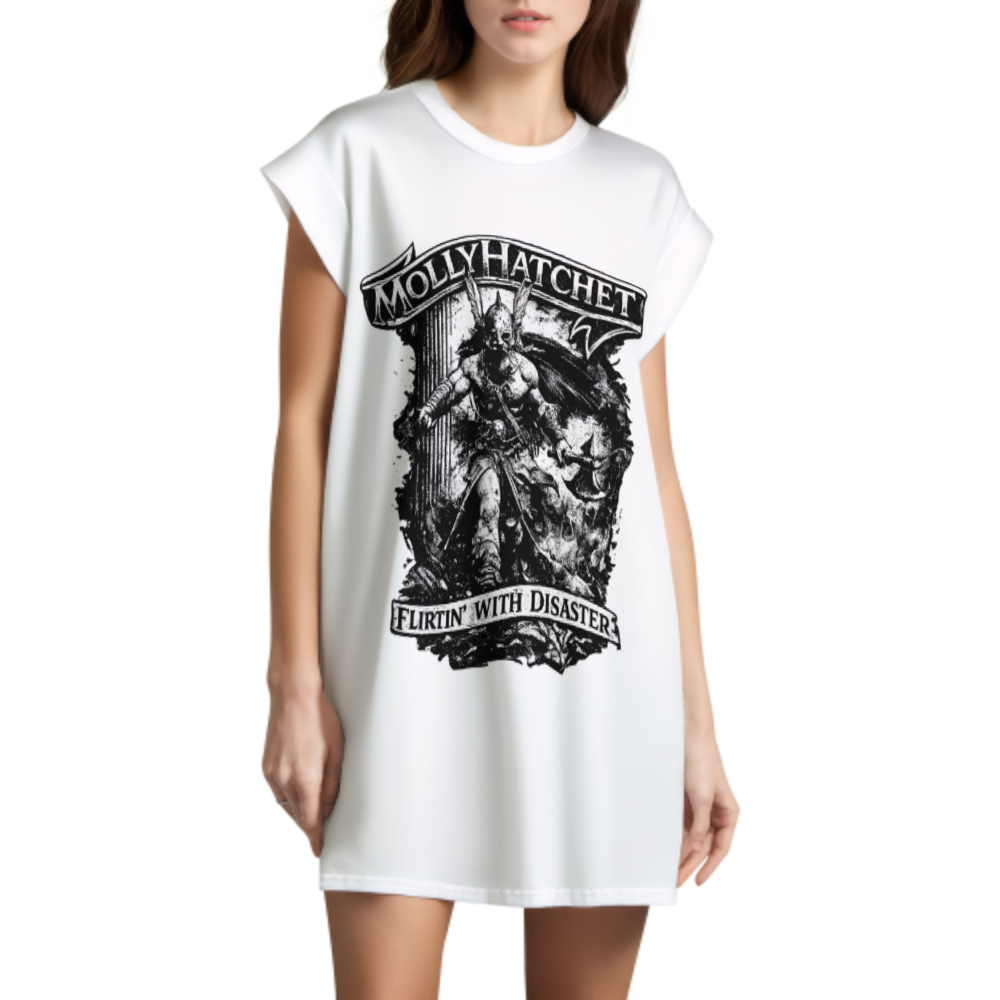 Molly Hatchet Flirtin' With Disaster Vintage Rock Graphic T-Shirt | Classic Southern Rock Fan Tee(z998)