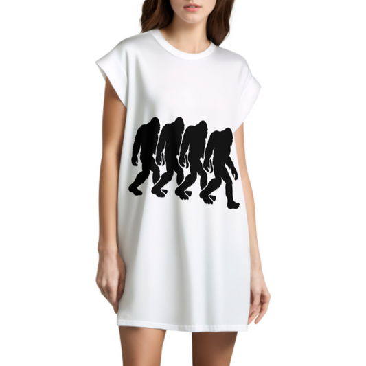 Retro Bigfoot Evolution Silhouette Graphic T-Shirt | Funny Sasquatch Cryptid Lover Tee(z995)