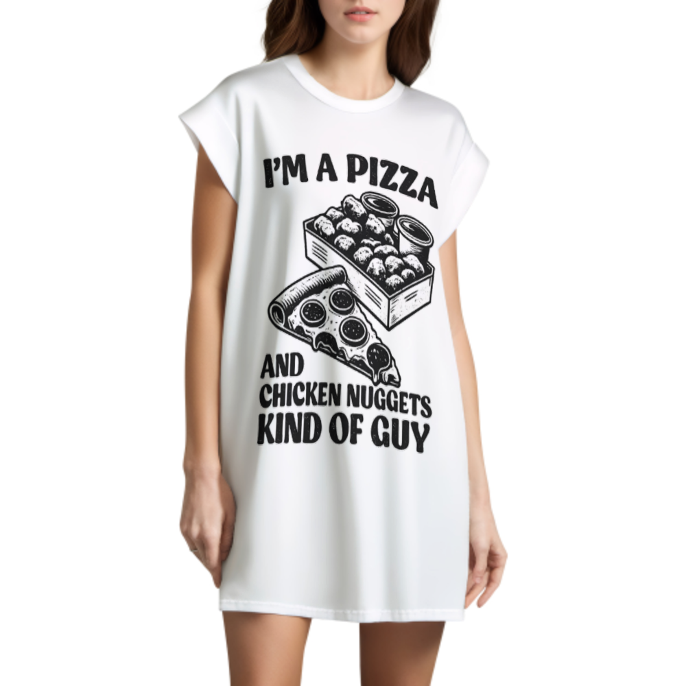 I'm a Pizza and Chicken Nuggets Kind of Guy Funny Food Lover T-Shirt(z993)