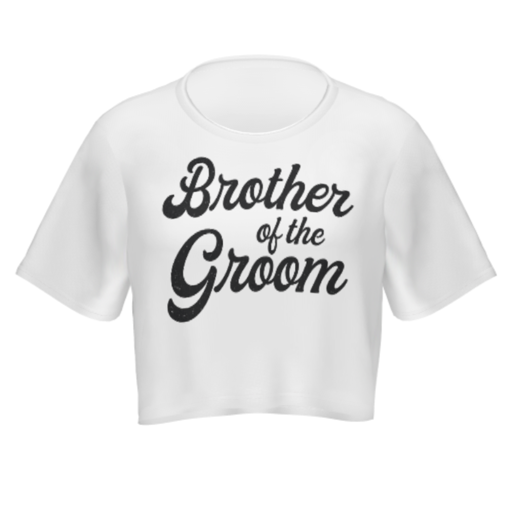 Brother of the Groom Vintage Script Wedding Party T-Shirt | Bachelor Celebration Gift(z989)