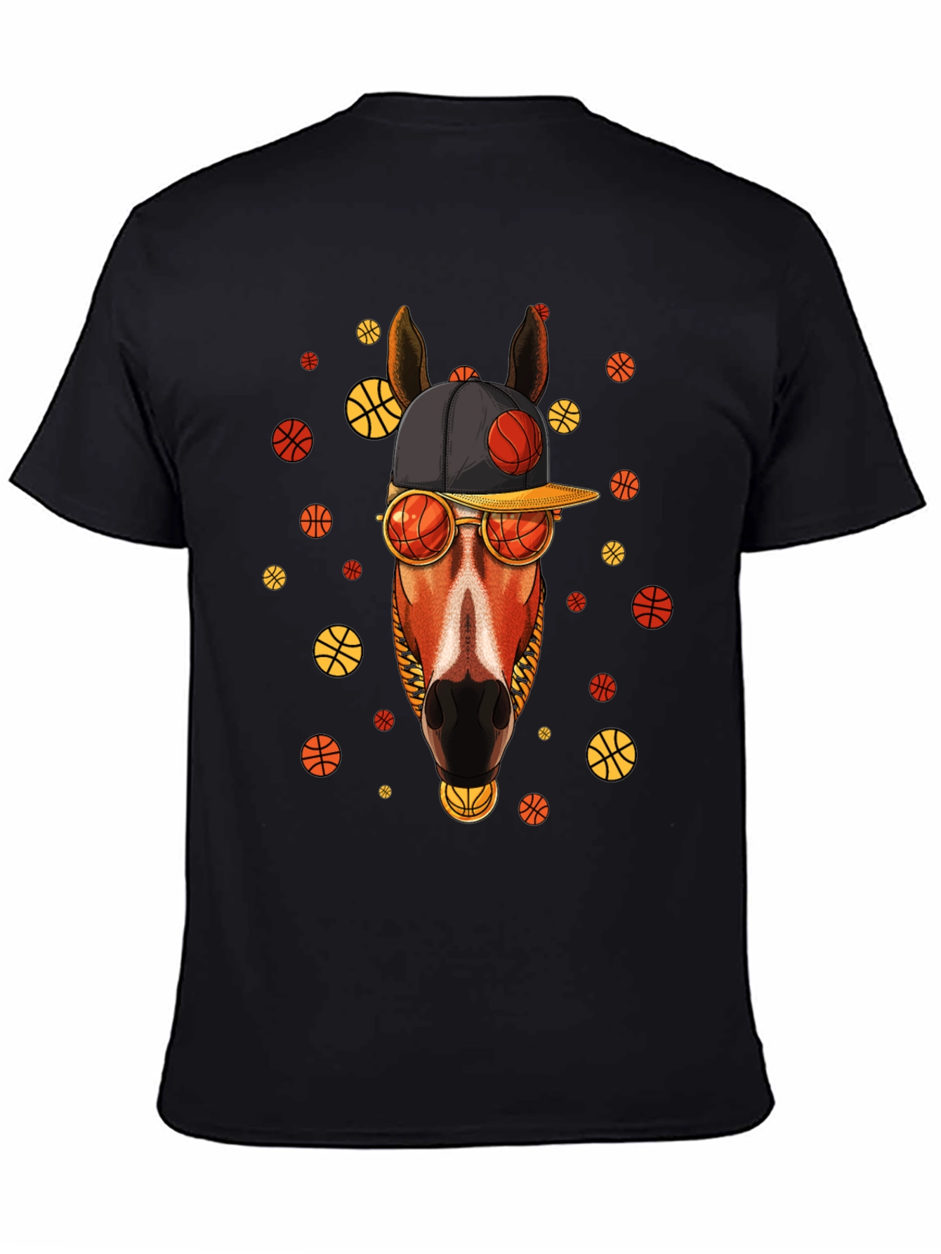 Basketball Horse T-Shirt - Unique Graphic Tee