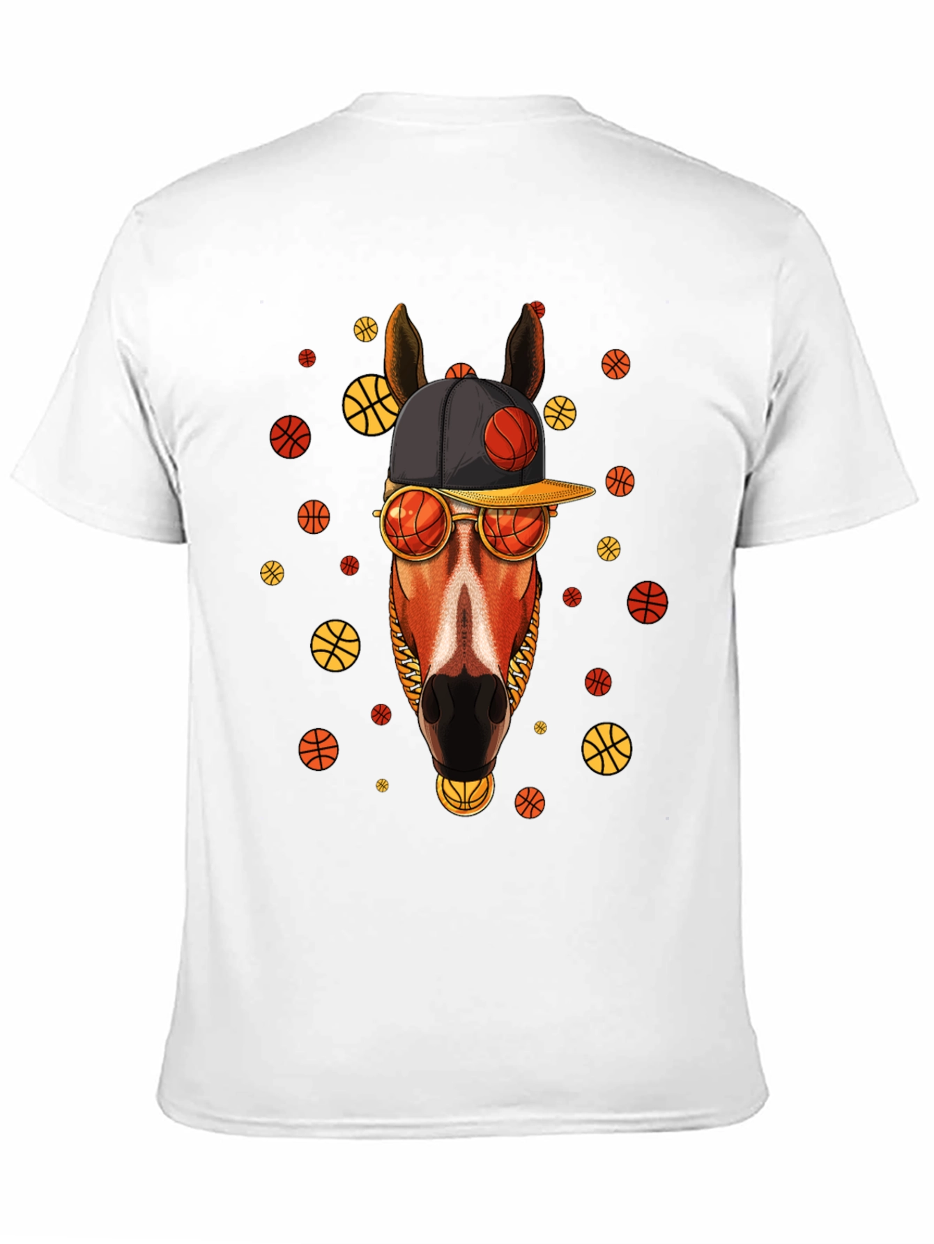 Basketball Horse T-Shirt - Unique Graphic Tee