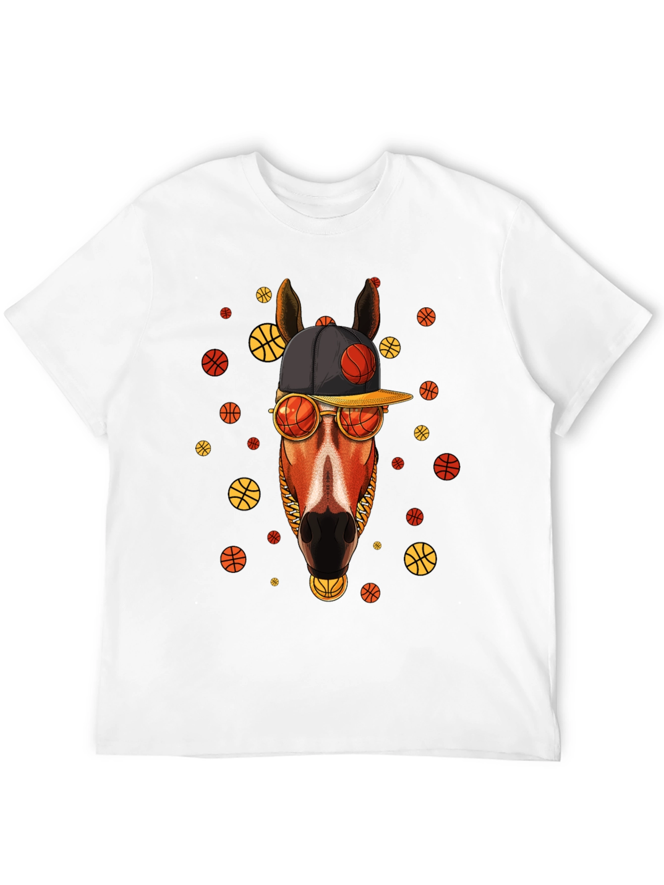 Basketball Horse T-Shirt - Unique Graphic Tee